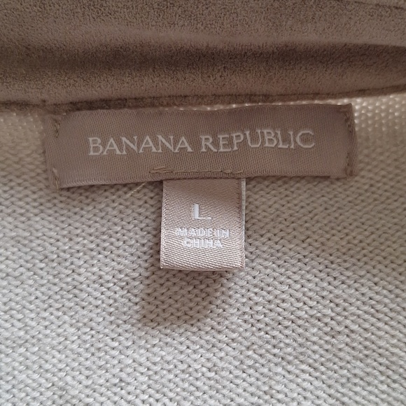 Banana Republic Suede Moto Sweater Jacket - Picture 9 of 16